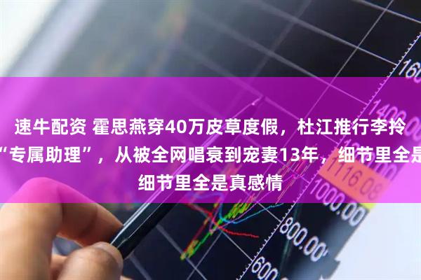 速牛配资 霍思燕穿40万皮草度假，杜江推行李拎狗包当“专属助理”，从被全网唱衰到宠妻13年，细节里全是真感情